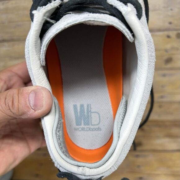 WB Moccasin Size Mens 11 Womens 12 Haze Grey Hemera Skirt Style Leather Suede - Picture 16 of 16